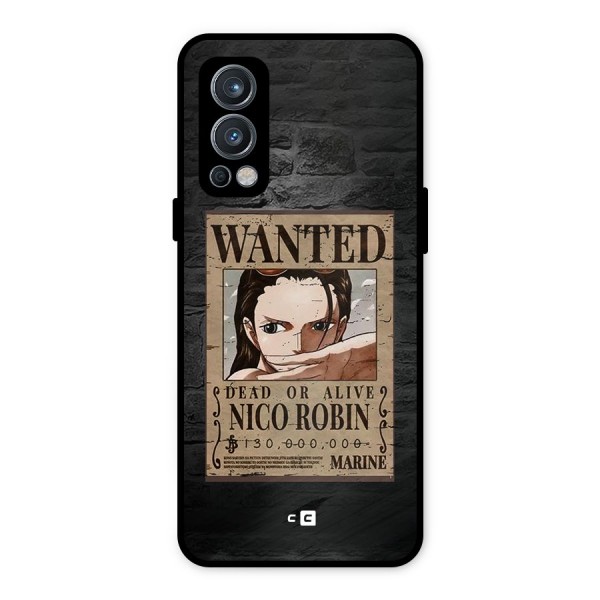 Nico Robin Wanted Metal Back Case for OnePlus Nord 2 5G