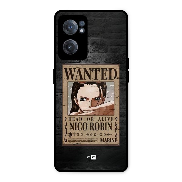 Nico Robin Wanted Metal Back Case for OnePlus Nord CE 2 5G