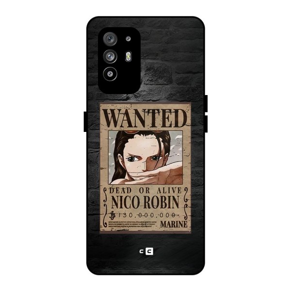Nico Robin Wanted Metal Back Case for Oppo F19 Pro Plus 5G