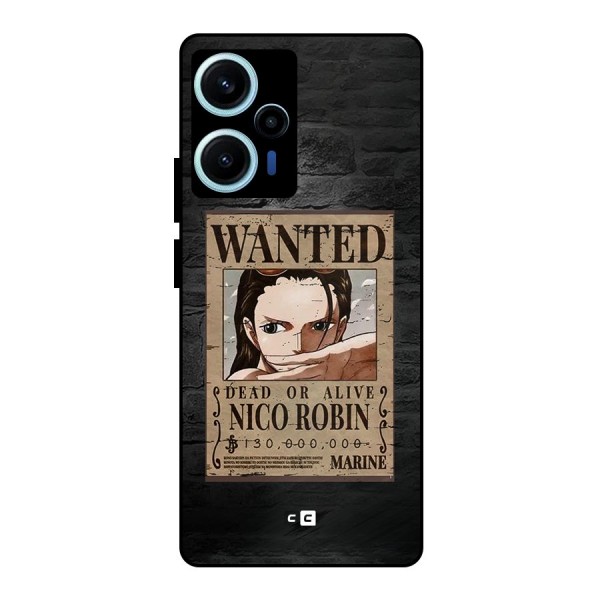 Nico Robin Wanted Metal Back Case for Poco F5