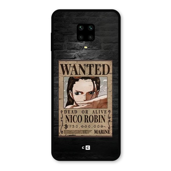 Nico Robin Wanted Metal Back Case for Poco M2 Pro