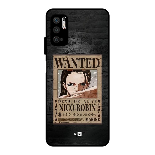 Nico Robin Wanted Metal Back Case for Poco M3 Pro 5G