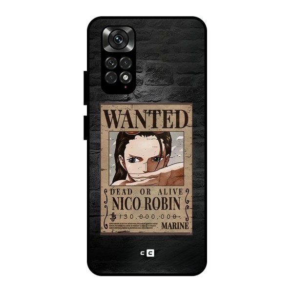 Nico Robin Wanted Metal Back Case for Redmi Note 11 Pro Plus 5G