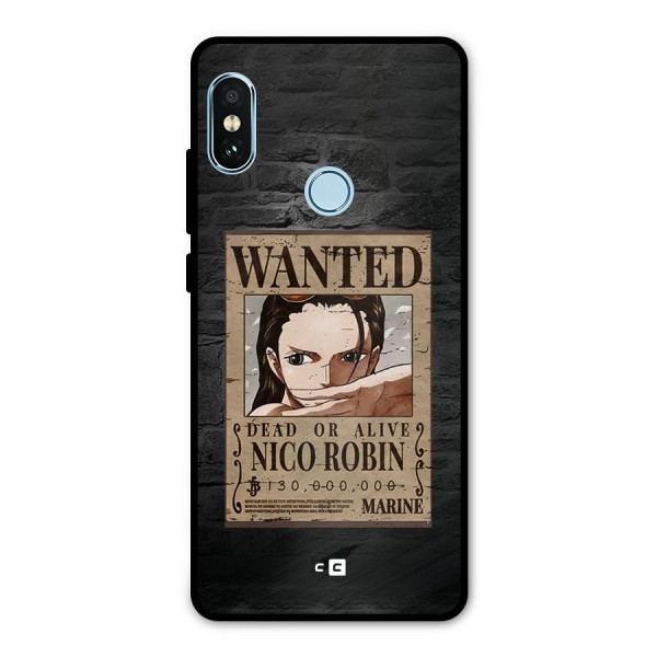 Nico Robin Wanted Metal Back Case for Redmi Note 5 Pro