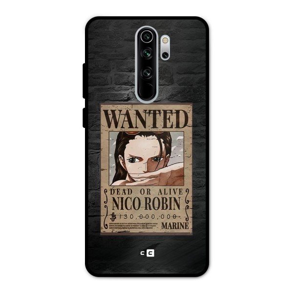 Nico Robin Wanted Metal Back Case for Redmi Note 8 Pro