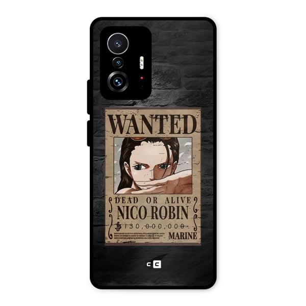 Nico Robin Wanted Metal Back Case for Xiaomi 11T Pro