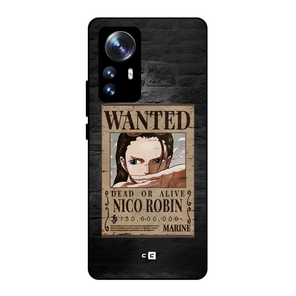 Nico Robin Wanted Metal Back Case for Xiaomi 12 Pro