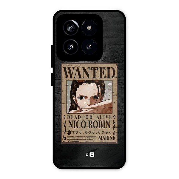 Nico Robin Wanted Metal Back Case for Xiaomi 14