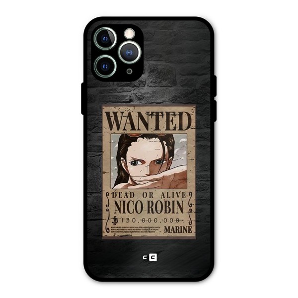 Nico Robin Wanted Metal Back Case for iPhone 11 Pro Max