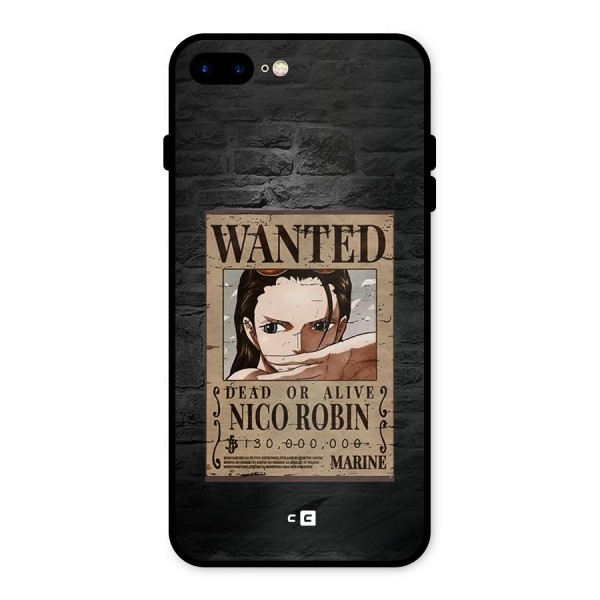 Nico Robin Wanted Metal Back Case for iPhone 8 Plus