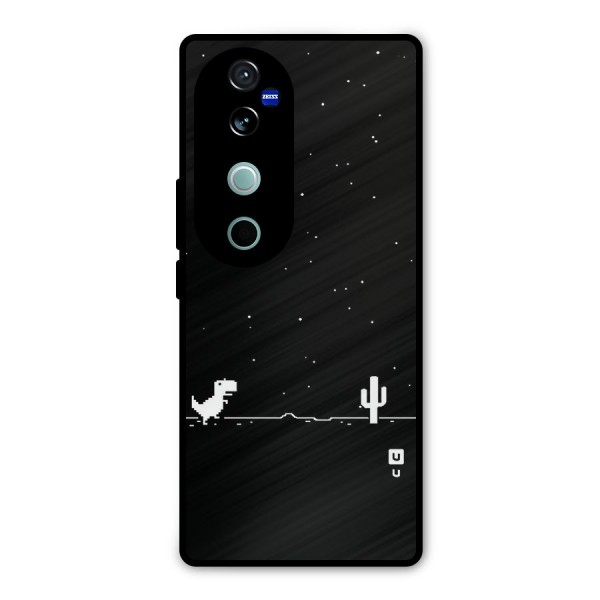 No Connection Night Metal Back Case for Vivo V40 Pro