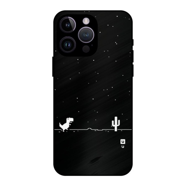 No Connection Night Metal Back Case for iPhone 14 Pro Max