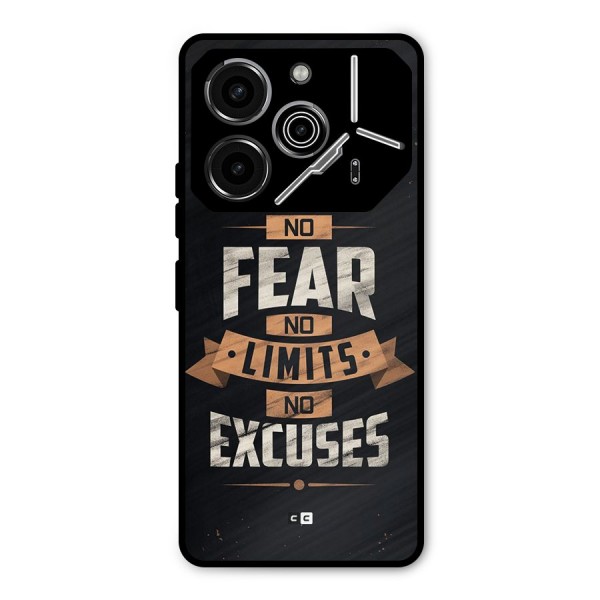 No Excuse Metal Back Case for Tecno Pova 6 Pro