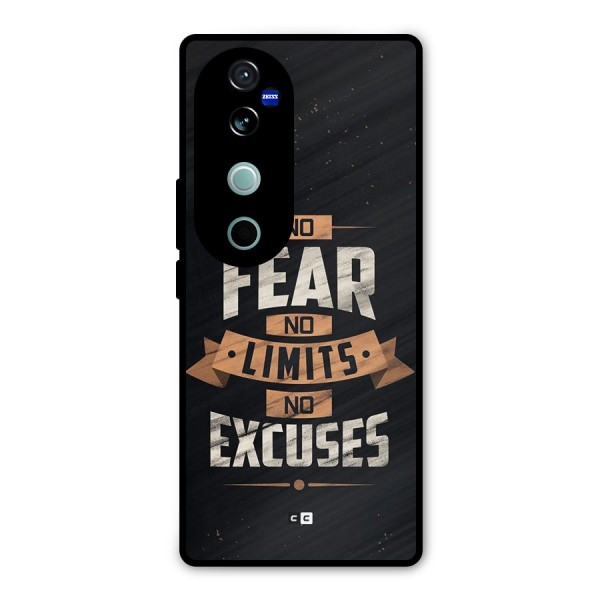 No Excuse Metal Back Case for Vivo V40