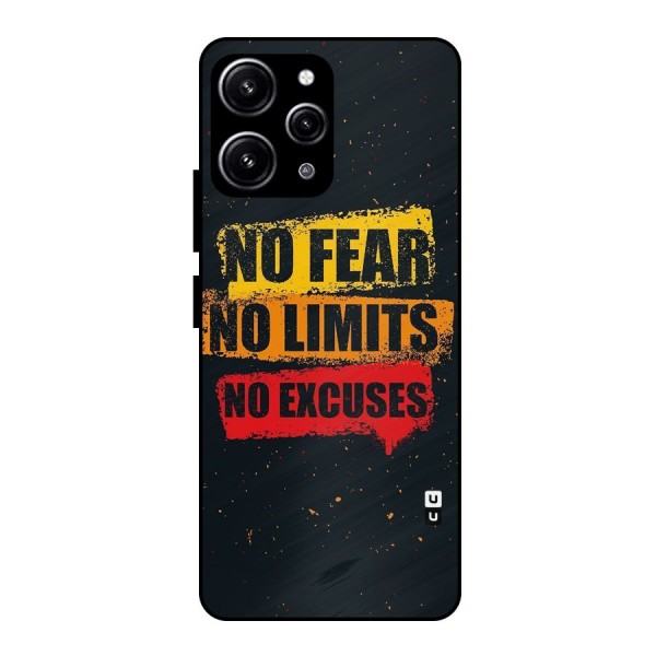 No Fear No Limits Glass Back Case for Redmi 12 4G