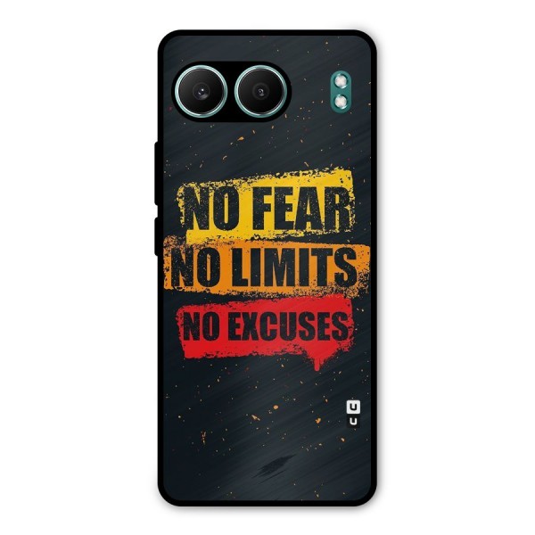 No Fear No Limits Metal Back Case for OnePlus Nord 4