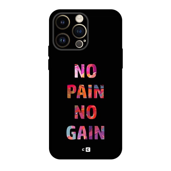 No Pain No Gain Original Polycarbonate Back Case for iPhone 14 Pro Max