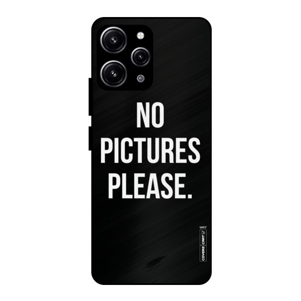 No Pictures Please Glass Back Case for Redmi 12 4G