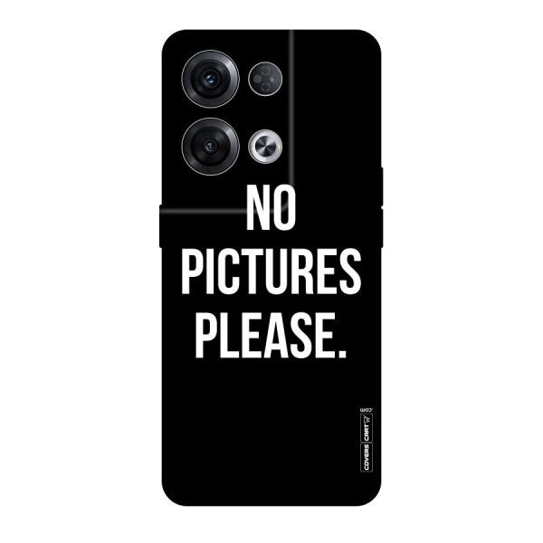 No Pictures Please Original Polycarbonate Back Case for Oppo Reno8 Pro 5G