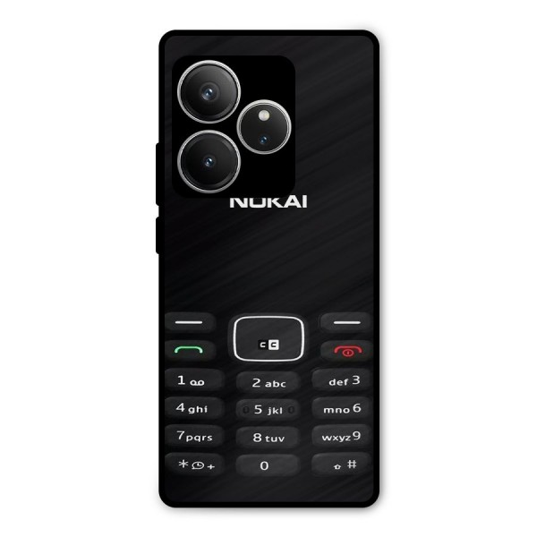 Nokia Bar Print Metal Back Case for Realme GT 6