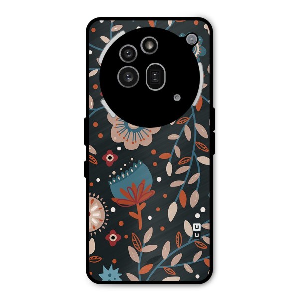 Nordic Arts Flowery Space Metal Back Case for Nothing Phone 3a Pro