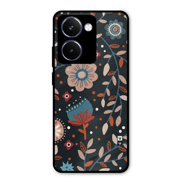 Nordic Arts Flowery Space Metal Back Case for Realme P3 Ultra