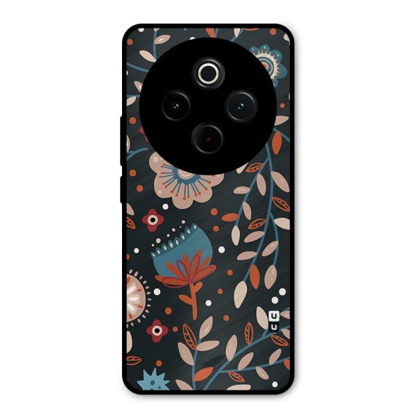 Nordic Arts Flowery Space Metal Back Case for iQOO Z10