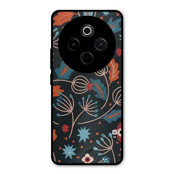 Nordic Arts Leaves Metal Back Case for iQOO Z10