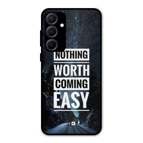 Nothing Worth Easy Metal Back Case for Galaxy A35