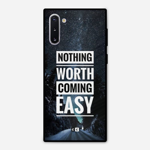 Nothing Worth Easy Metal Back Case for Galaxy Note 10