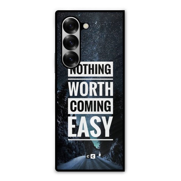 Nothing Worth Easy Metal Back Case for Galaxy Z Fold6