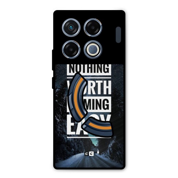 Nothing Worth Easy Metal Back Case for Infinix GT 20 Pro