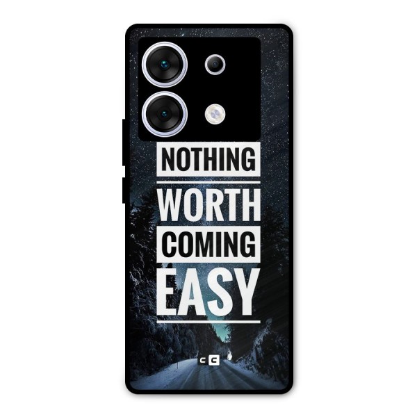 Nothing Worth Easy Metal Back Case for Infinix Zero 30 5G