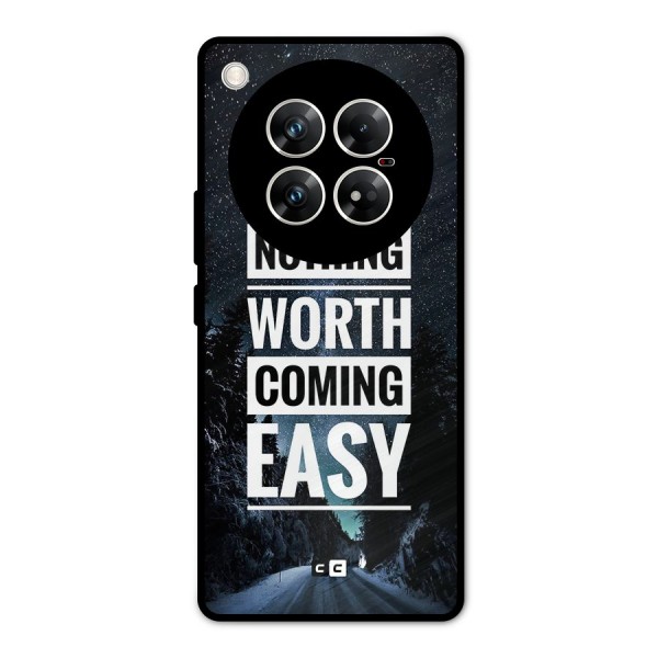 Nothing Worth Easy Metal Back Case for Infinix Zero 40 5G