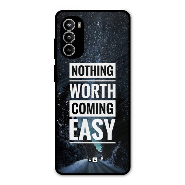 Nothing Worth Easy Metal Back Case for Moto G82