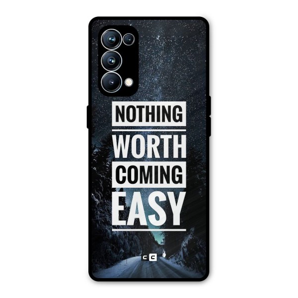 Nothing Worth Easy Metal Back Case for Oppo Reno5 Pro 5G
