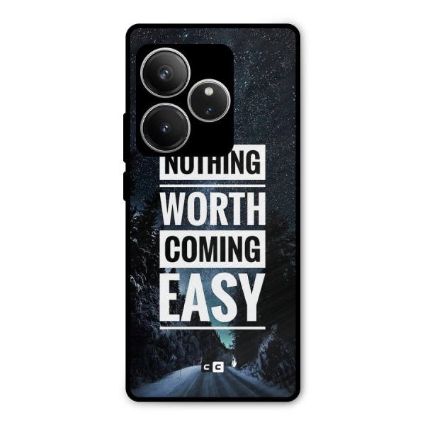 Nothing Worth Easy Metal Back Case for Realme GT 6
