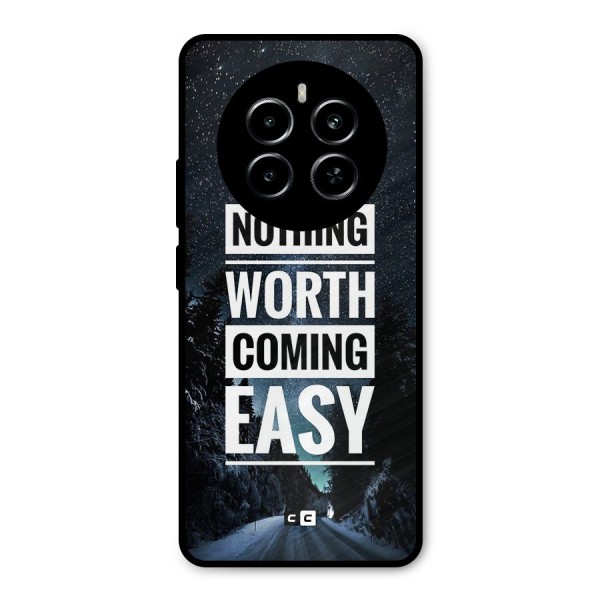 Nothing Worth Easy Metal Back Case for Realme P1