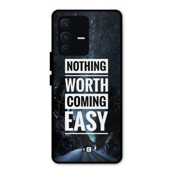 Nothing Worth Easy Metal Back Case for Vivo V23 Pro