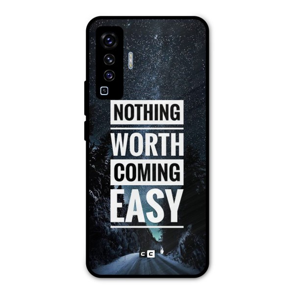 Nothing Worth Easy Metal Back Case for Vivo X50