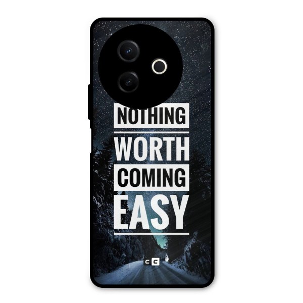 Nothing Worth Easy Metal Back Case for Vivo Y39
