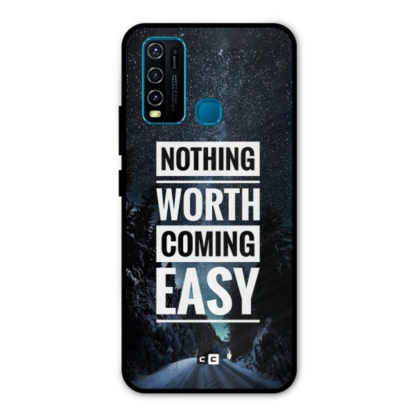 Nothing Worth Easy Metal Back Case for Vivo Y50