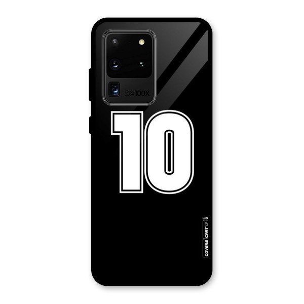 Number 10 Glass Back Case for Galaxy S20 Ultra