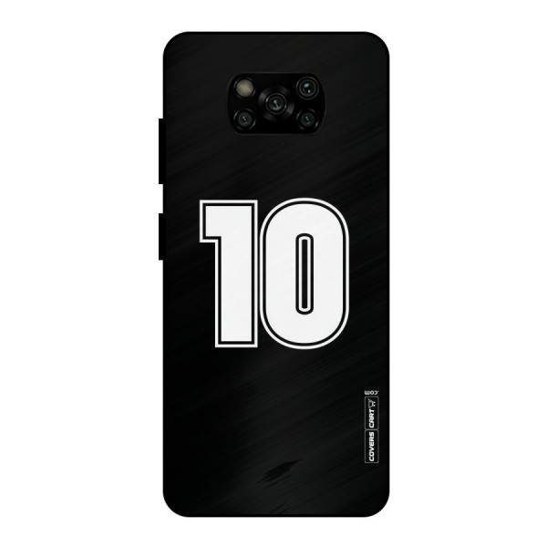 Number 10 Metal Back Case for Poco X3