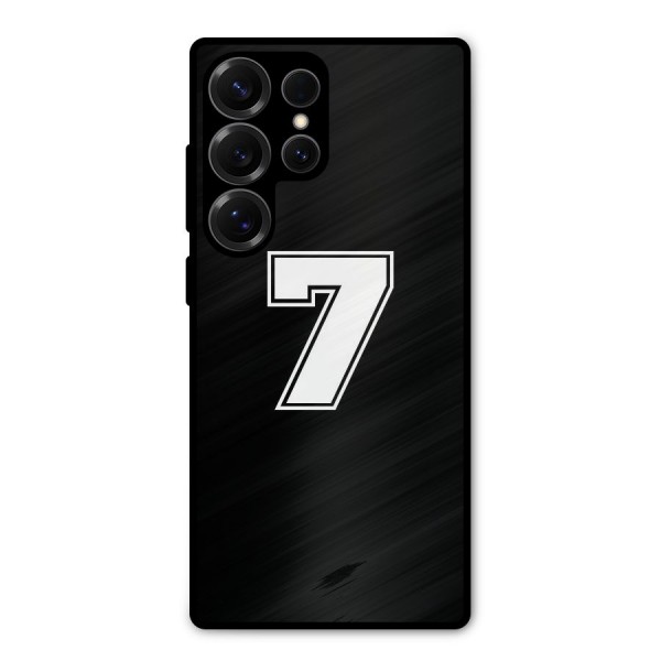 Number 7 Metal Back Case for Galaxy S25 Ultra