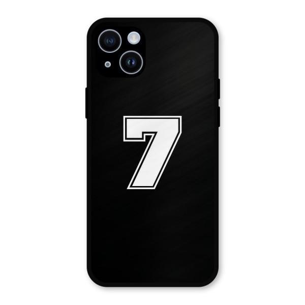 Number 7 Metal Back Case for iPhone 14