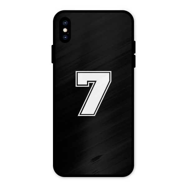 Number 7 Metal Back Case for iPhone XS Max