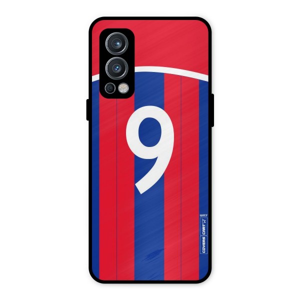 Number 9 Jersey Metal Back Case for OnePlus Nord 2 5G