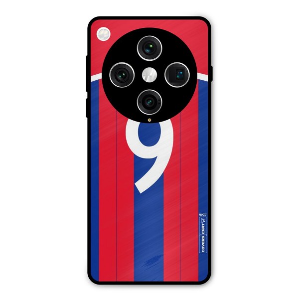 Number 9 Jersey Metal Back Case for Oppo Find X8 Pro