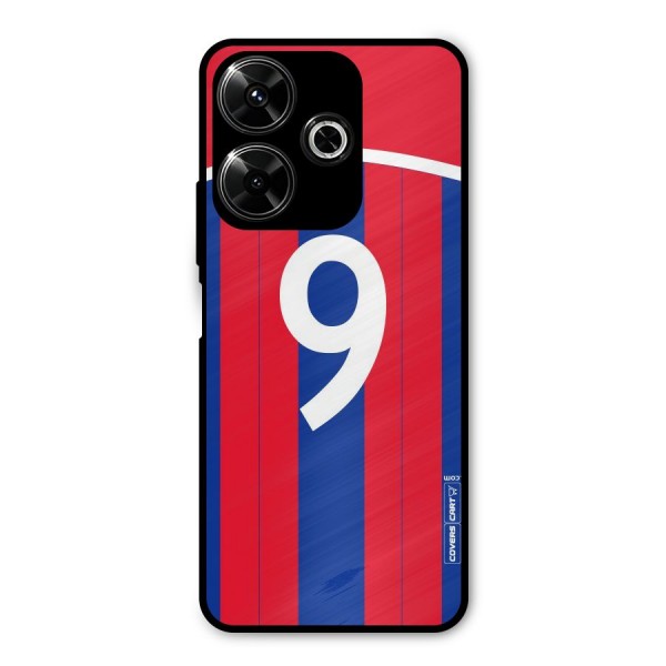 Number 9 Jersey Metal Back Case for Redmi 13 5G